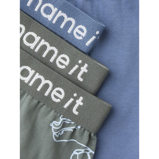 Name It Calzoncillos bóxer para niño trunks nkmboxer kick off pack de 3 estampado de fútbol gris/azul - Image 6