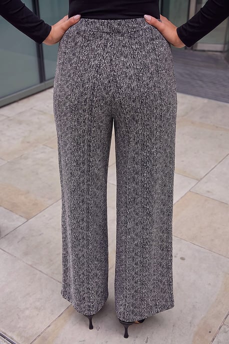 Pantalón petite de bouclé a rayas - Image 3