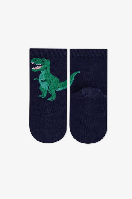 Dino Bite Calcetines tobilleros de algodón, pack de 4 - Image 2