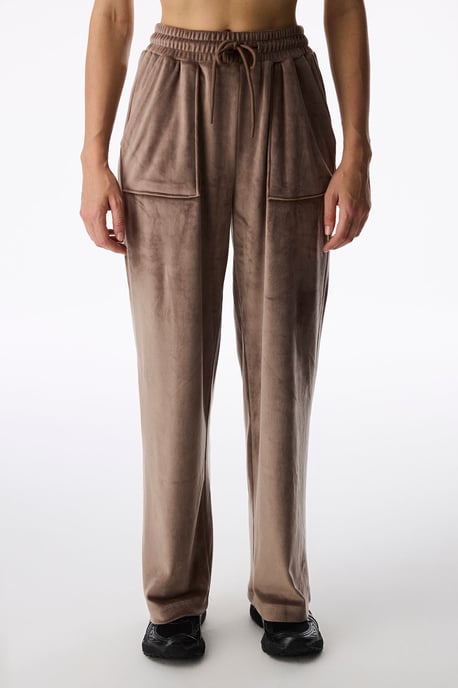 Pantalón de chándal de terciopelo suave con bolsillos delanteros - Image 3
