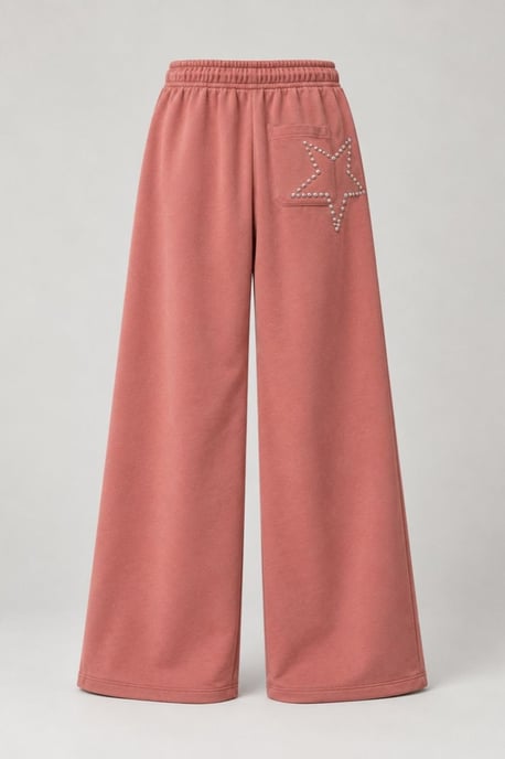 Hiccup pantalones de pierna ancha con detalle de estrellas - Image 2