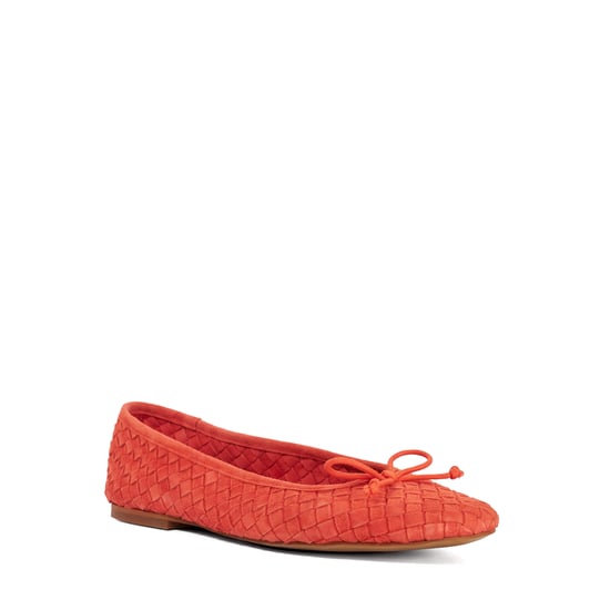 Dune London Bailarinas de mujer Heat de piel trenzada con detalle de lazo - Image 1