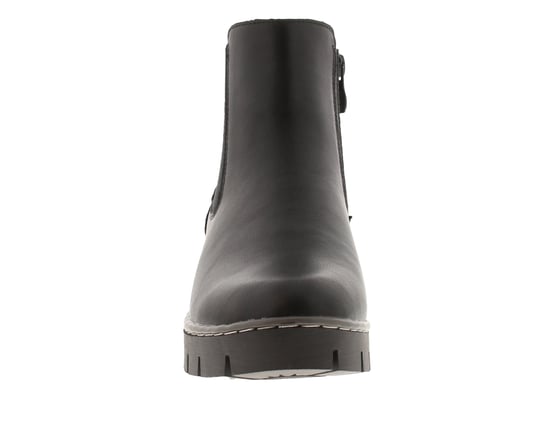 Platino Botines de mujer Morgan con cierre de cremallera negros - Image 3