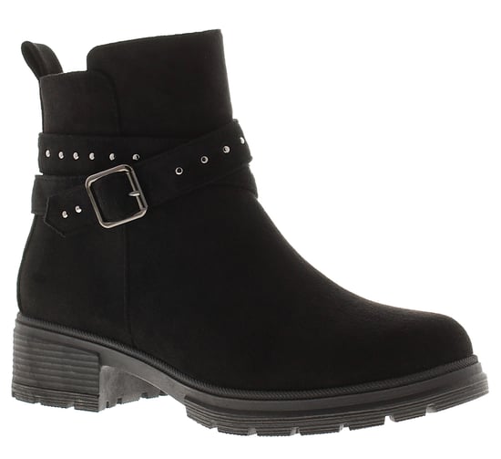 Apache Botines de mujer Millie con cierre de cremallera negros - Image 1