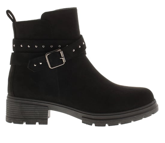 Apache Botines de mujer Millie con cierre de cremallera negros - Image 2