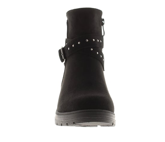 Apache Botines de mujer Millie con cierre de cremallera negros - Image 3