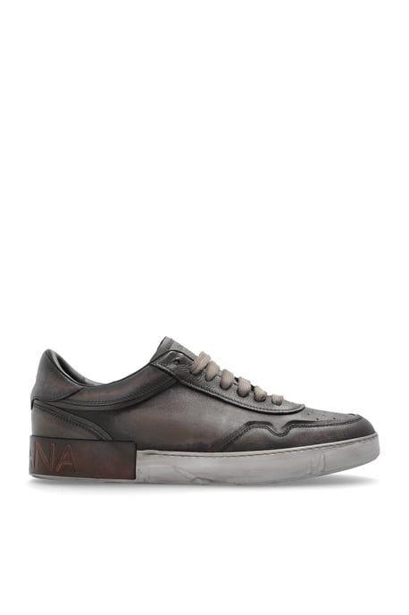 Zapatillas deportivas de piel con efecto «vintage» - Image 1