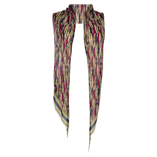 Louis Vuitton Bufanda estampada de algodón multicolor - Image 2