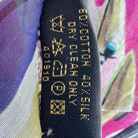 Louis Vuitton Bufanda estampada de algodón multicolor - Image 4