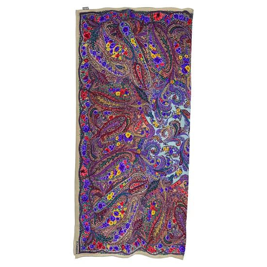 Jil Sander Pañuelo con estampado de paisley de seda multicolor - Image 1