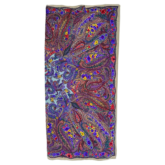 Jil Sander Pañuelo con estampado de paisley de seda multicolor - Image 2
