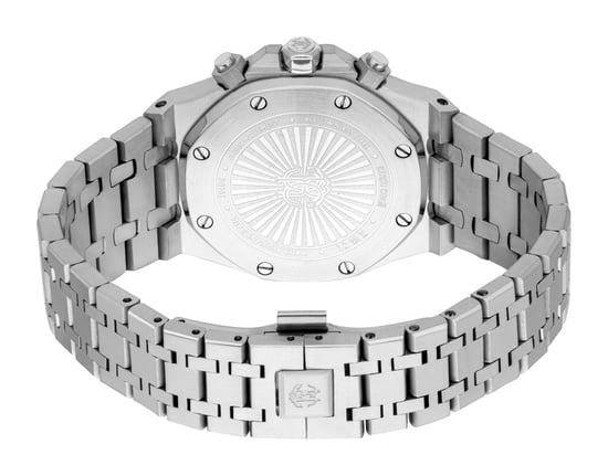 ROBERTO CAVALLI Reloj de hombre, caja de color plateado, esfera plateada, brazalete de acero inoxidable, cronógrafo, 3 ATM - Image 2