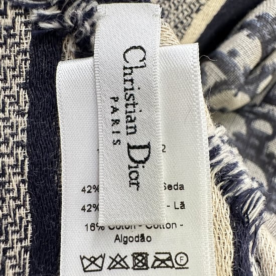 Dior Oblique Bufanda de seda gris - Image 5