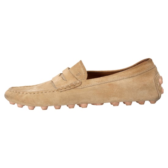 Tod's City Gommino mocasines de ante beige - Image 2