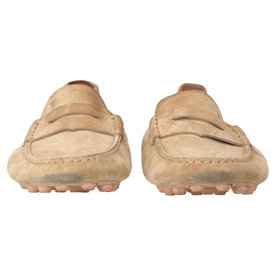 Tod's City Gommino mocasines de ante beige - Image 4