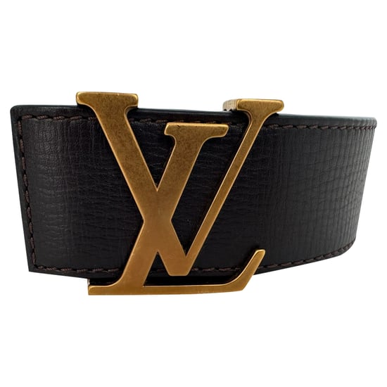 Louis Vuitton Cinturón reversible de piel marrón - Image 3