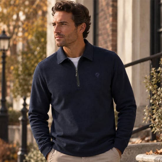 Q1905 Lochem jersey de hombre azul marino - Image 2