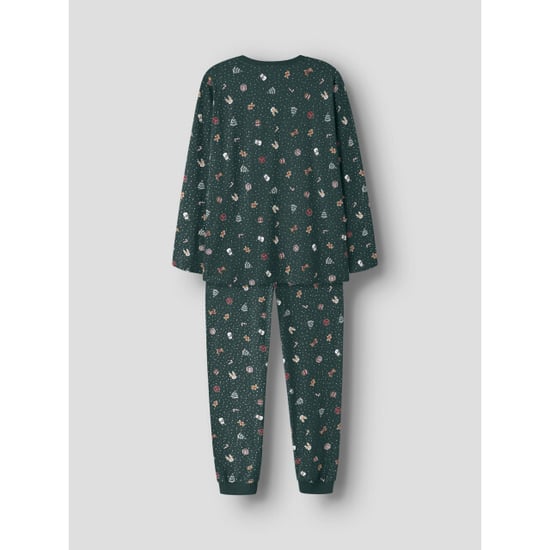 Name It Conjunto de pijama navideño largo para mujer/hombre NANVISMAS Verde - Image 3