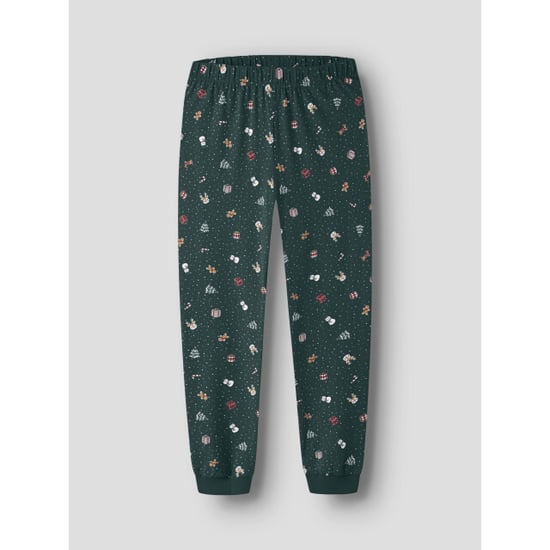 Name It Conjunto de pijama navideño largo para mujer/hombre NANVISMAS Verde - Image 5