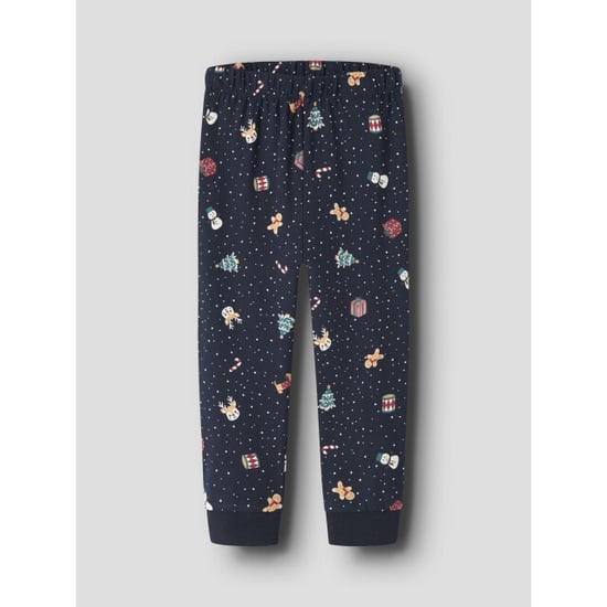 Name It Conjunto de pijama navideño infantil para niño/niña NMNVISMAS Azul oscuro - Image 4