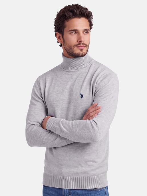 Jersey de cuello alto U.S. POLO ASSN. hombre – 100% algodón con logo bordado - Image 6