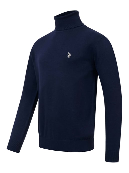 Jersey de cuello alto U.S. POLO ASSN. hombre – 100% algodón con logo bordado - Image 2