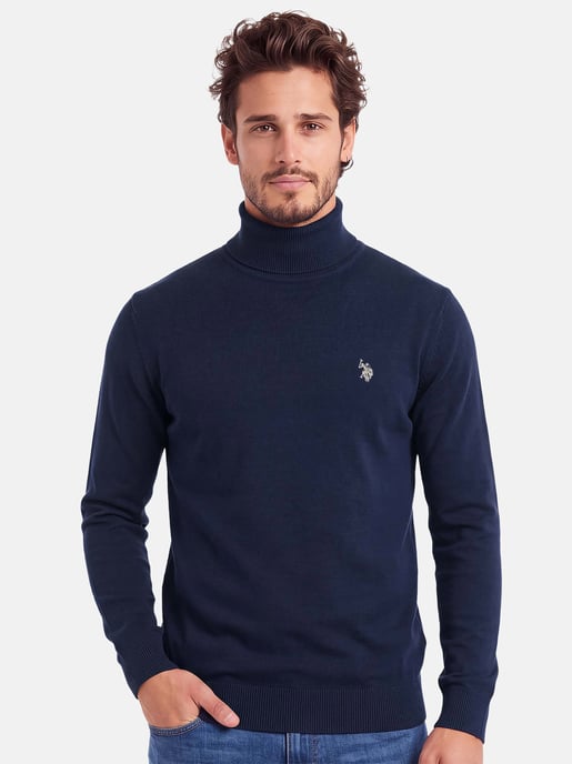 Jersey de cuello alto U.S. POLO ASSN. hombre – 100% algodón con logo bordado - Image 5