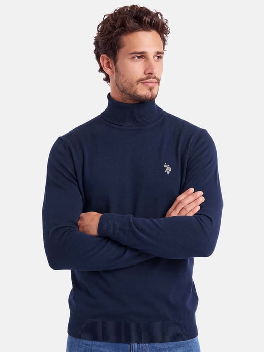 Jersey de cuello alto U.S. POLO ASSN. hombre – 100% algodón con logo bordado - Image 6