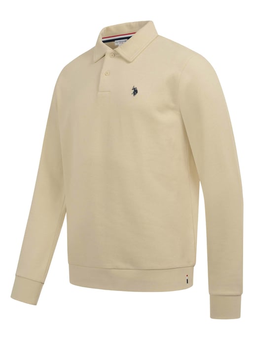 Polo sudadera de manga larga U.S. POLO ASSN. USEthaan hombre – tapeta de botones y logo bordado - Image 2