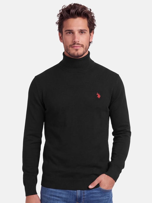 Jersey de cuello alto U.S. POLO ASSN. hombre – 100% algodón con logo bordado - Image 5
