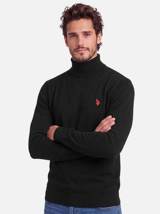 Jersey de cuello alto U.S. POLO ASSN. hombre – 100% algodón con logo bordado - Image 6