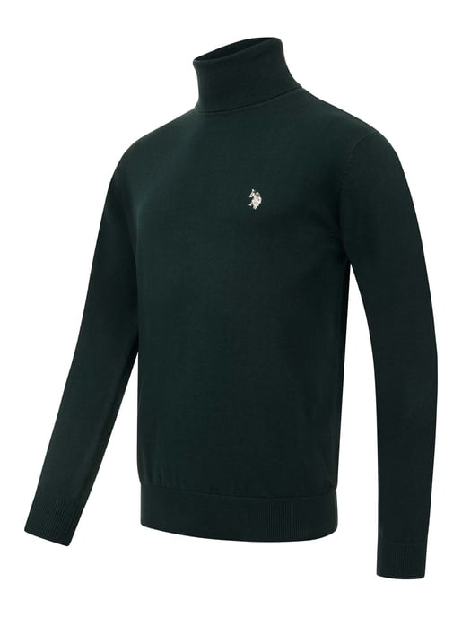 Jersey de cuello alto U.S. POLO ASSN. hombre – 100% algodón con logo bordado - Image 2