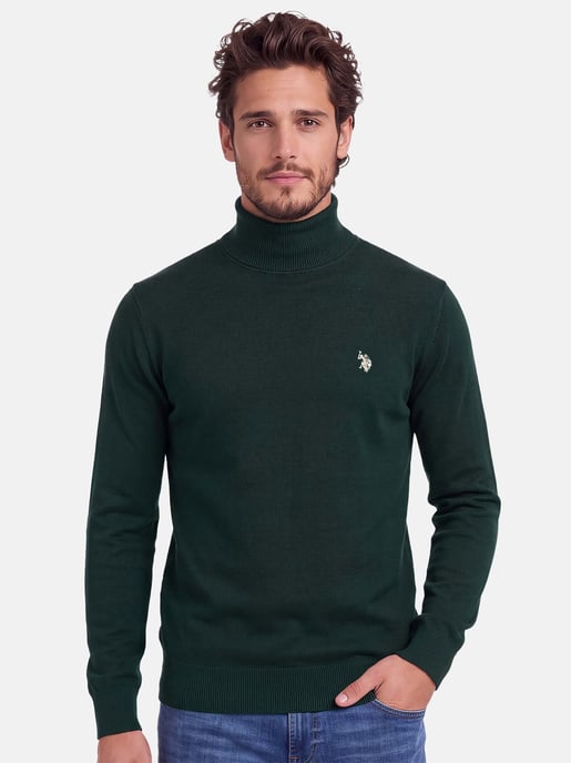 Jersey de cuello alto U.S. POLO ASSN. hombre – 100% algodón con logo bordado - Image 5