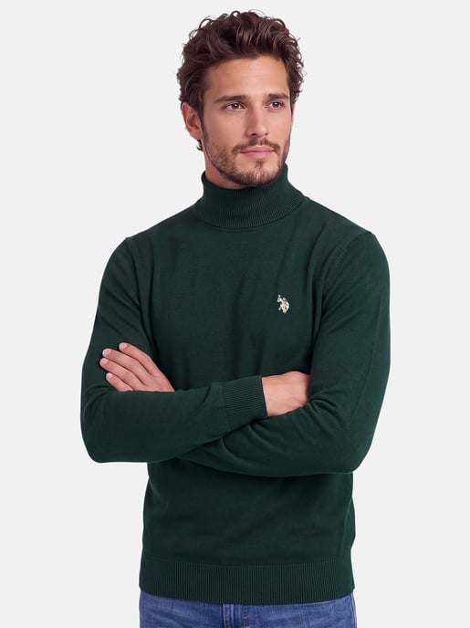 Jersey de cuello alto U.S. POLO ASSN. hombre – 100% algodón con logo bordado - Image 6