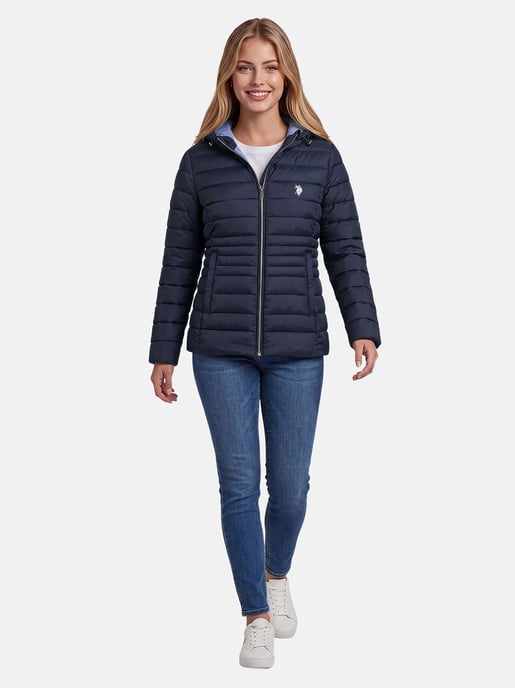 Chaqueta acolchada U.S. POLO ASSN. mujer – ligera con capucha - Image 4