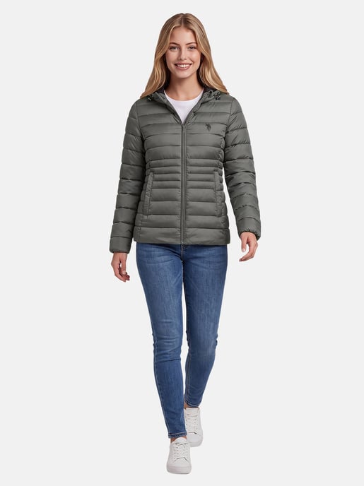Chaqueta acolchada U.S. POLO ASSN. mujer – ligera con capucha - Image 4