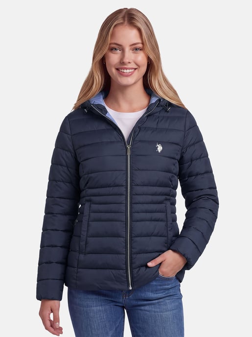 Chaqueta acolchada U.S. POLO ASSN. mujer – ligera con capucha - Image 5