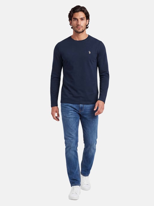 Camiseta de manga larga U.S. POLO ASSN. Luucas hombre – 100% algodón con logo bordado - Image 4
