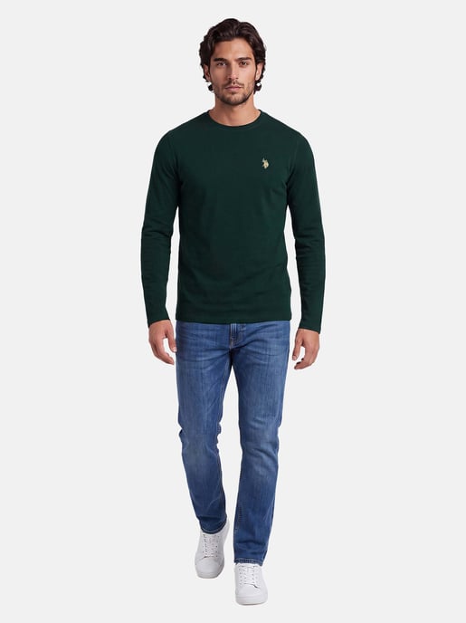 Camiseta de manga larga U.S. POLO ASSN. Luucas hombre – 100% algodón con logo bordado - Image 4