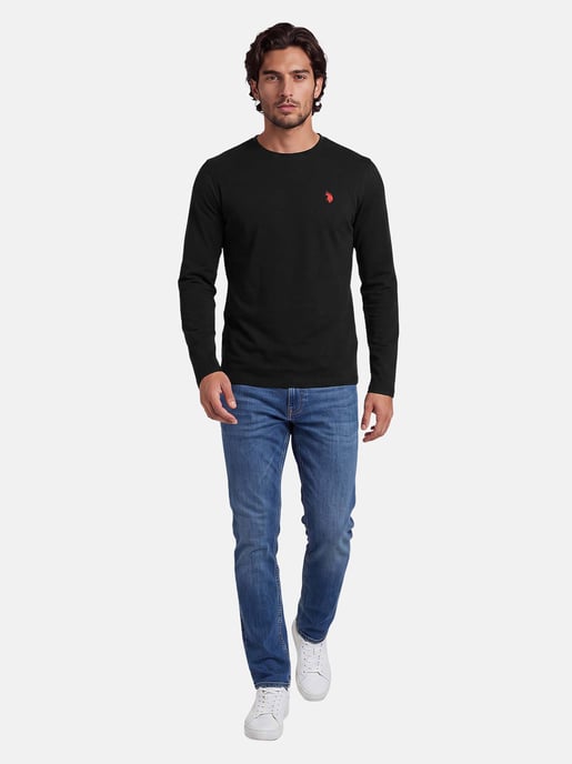 Camiseta de manga larga U.S. POLO ASSN. Luucas hombre – 100% algodón con logo bordado - Image 4