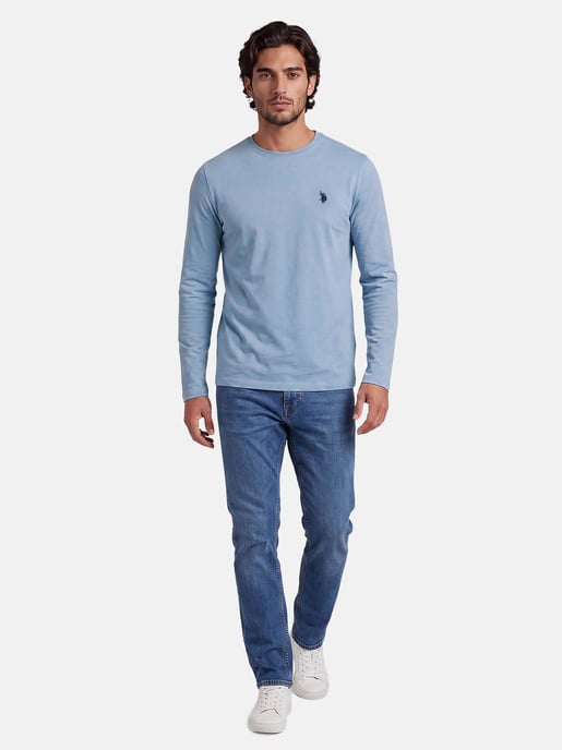 Camiseta de manga larga U.S. POLO ASSN. Luucas hombre – 100% algodón con logo bordado - Image 4