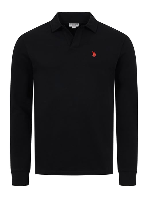 Polo de manga larga U.S. POLO ASSN. hombre – 100% algodón con logo bordado - Image 1