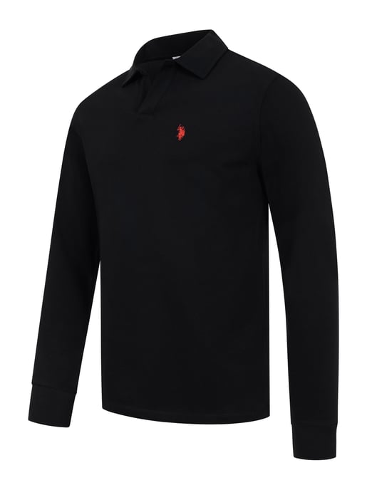 Polo de manga larga U.S. POLO ASSN. hombre – 100% algodón con logo bordado - Image 2