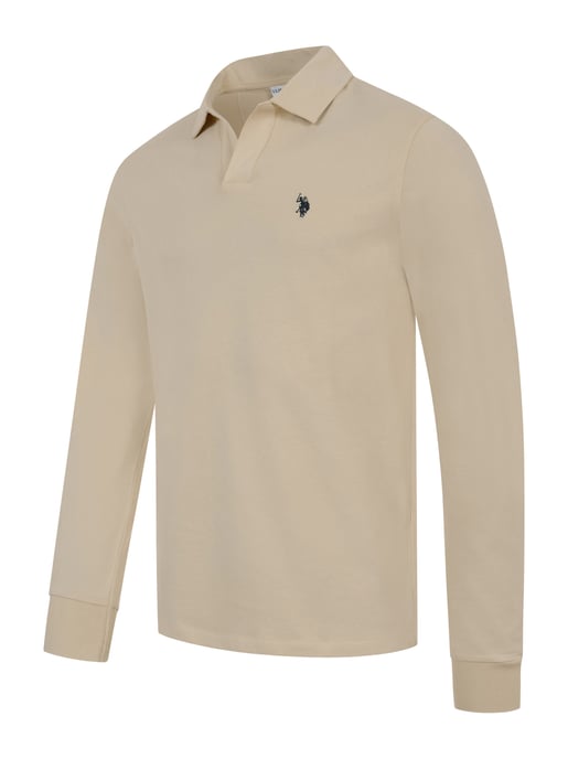 Polo de manga larga U.S. POLO ASSN. hombre – 100% algodón con logo bordado - Image 2