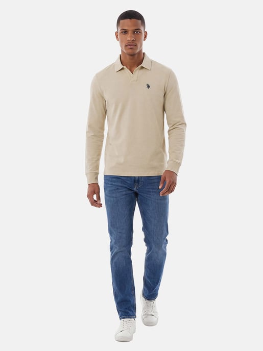 Polo de manga larga U.S. POLO ASSN. hombre – 100% algodón con logo bordado - Image 4