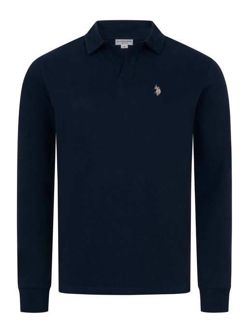 Polo de manga larga U.S. POLO ASSN. hombre – 100% algodón con logo bordado - Image 1