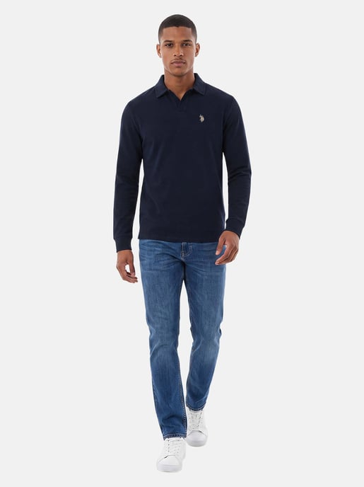 Polo de manga larga U.S. POLO ASSN. hombre – 100% algodón con logo bordado - Image 4