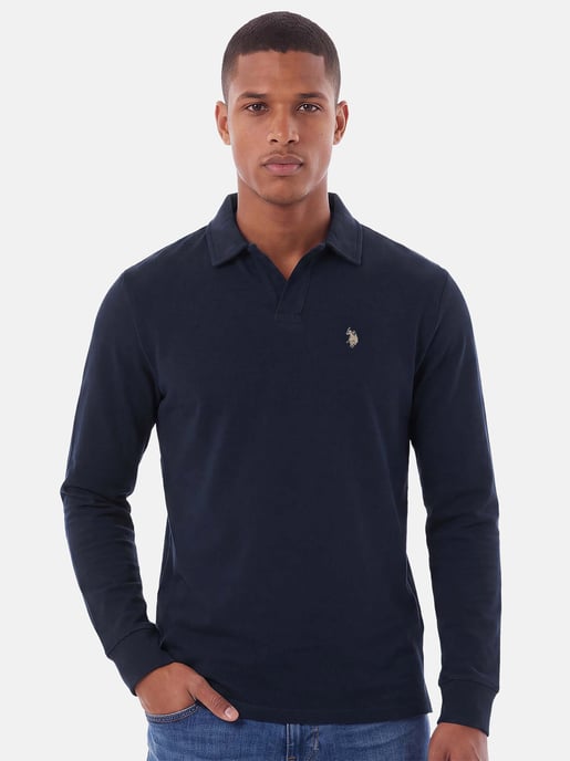 Polo de manga larga U.S. POLO ASSN. hombre – 100% algodón con logo bordado - Image 5