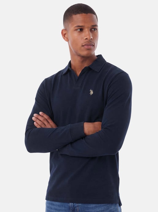 Polo de manga larga U.S. POLO ASSN. hombre – 100% algodón con logo bordado - Image 6