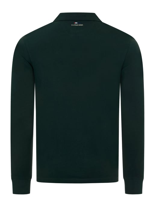 Polo de manga larga U.S. POLO ASSN. hombre – 100% algodón con logo bordado - Image 3